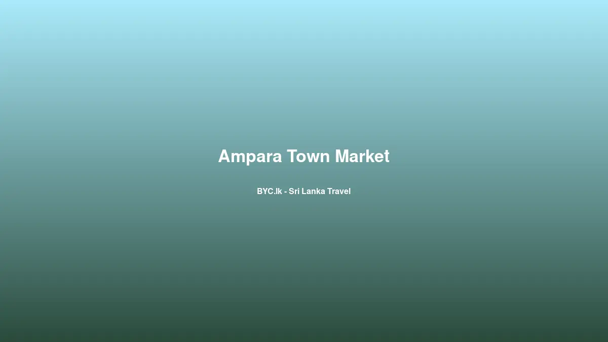 Ampara Town Market, Sri Lanka