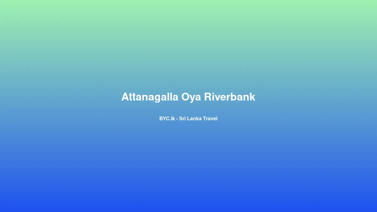 Attanagalla Oya Riverbank, Sri Lanka