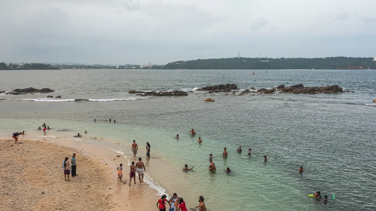 Historic Galle Fort ramparts overlooking the Indian Ocean