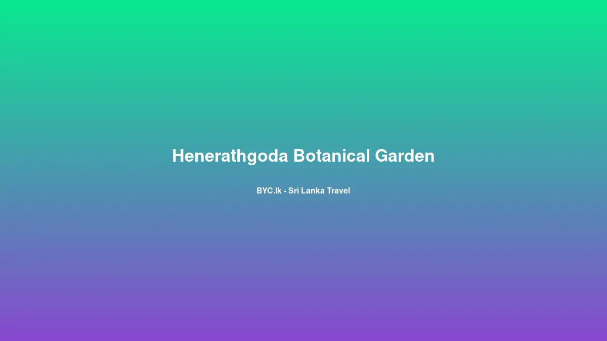 Henerathgoda Botanical Garden, Sri Lanka