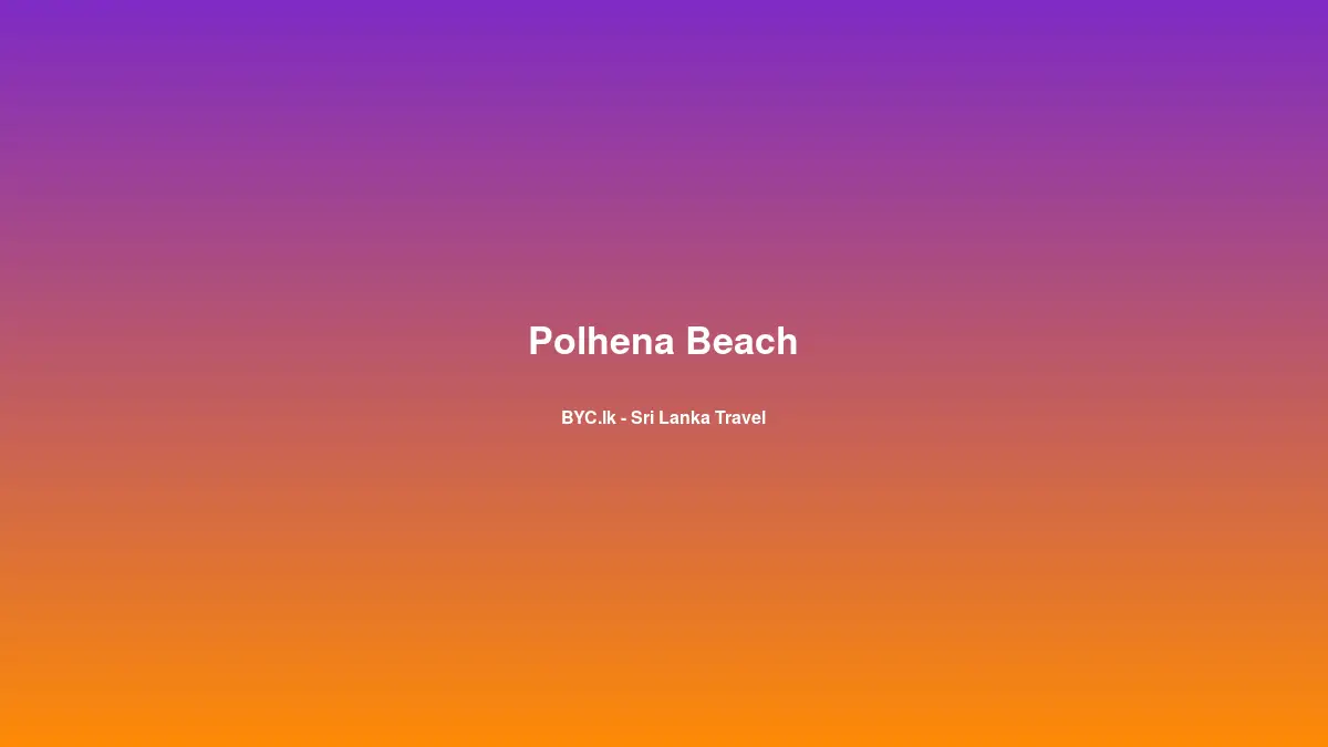 Polhena Beach, Sri Lanka