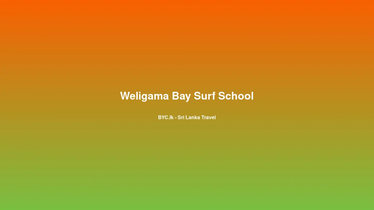 Weligama Bay Surf School, Sri Lanka
