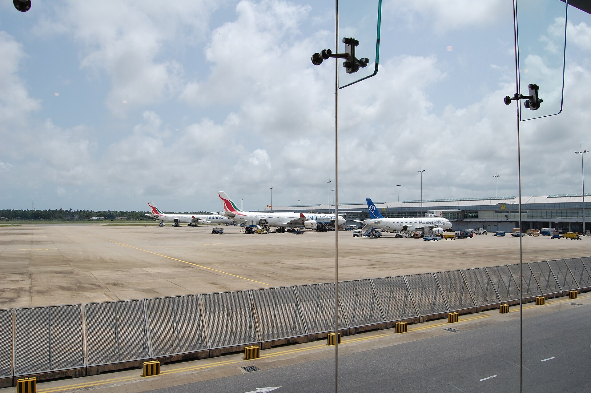 Bandaranaike International Airport terminal — where ETA approvals are checked and visas on arrival are processed