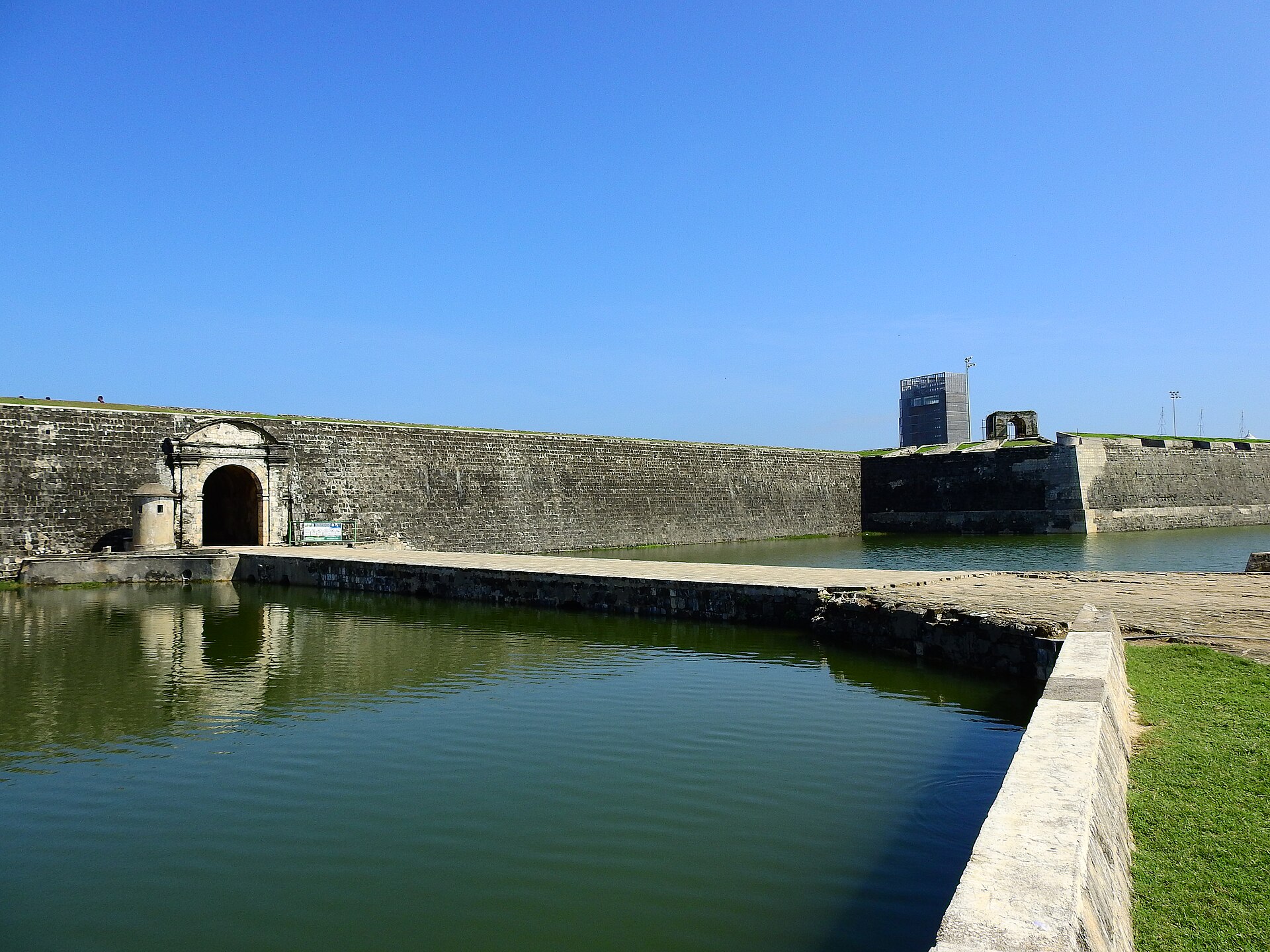 Ramparts and moat of the Portuguese-Dutch Jaffna Fort
