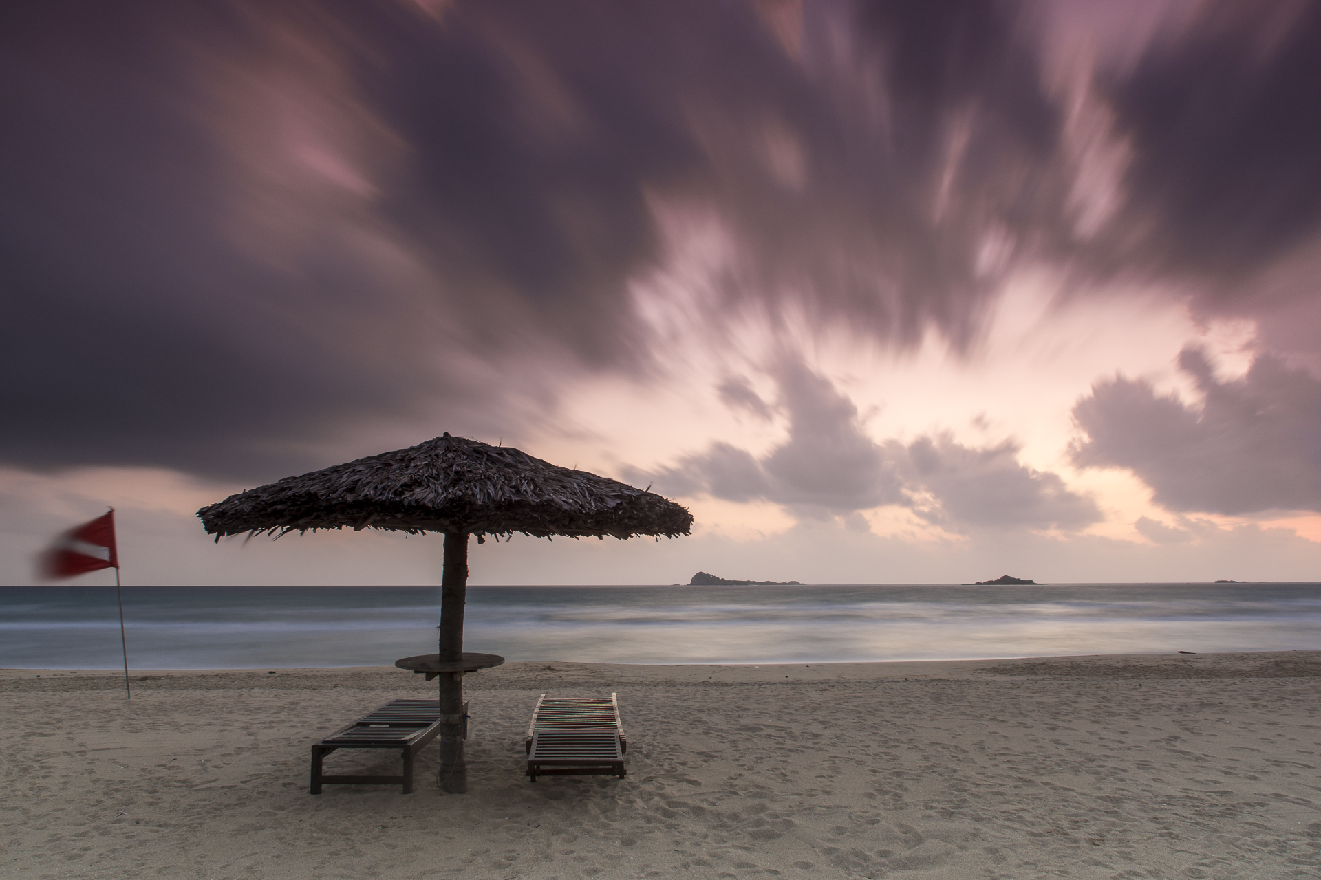 Nilaveli Beach in Trincomalee with golden sand and turquoise ocean, east coast Sri Lanka