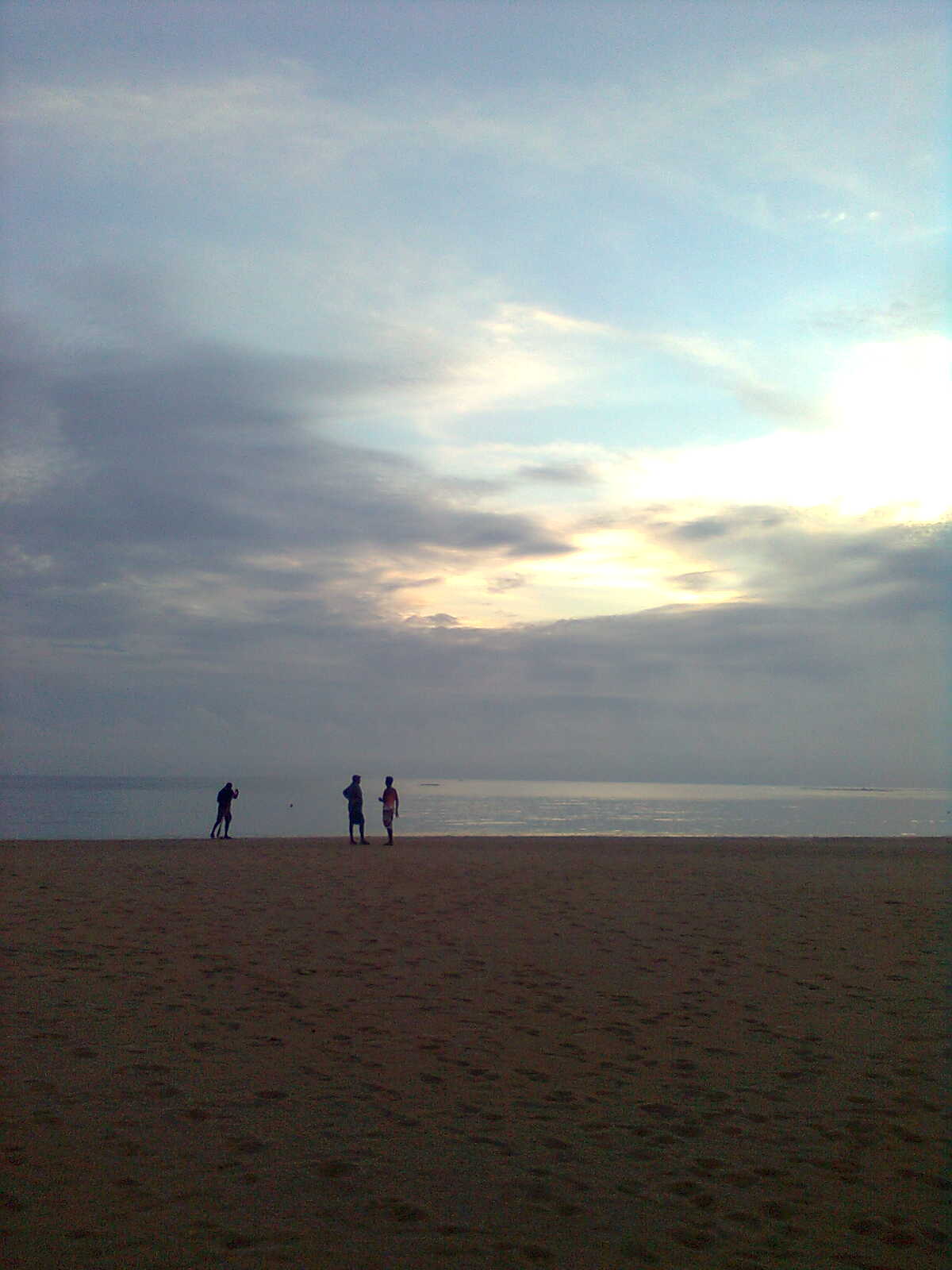 Pasikuda beach on the east coast of Sri Lanka with white sand and calm turquoise water