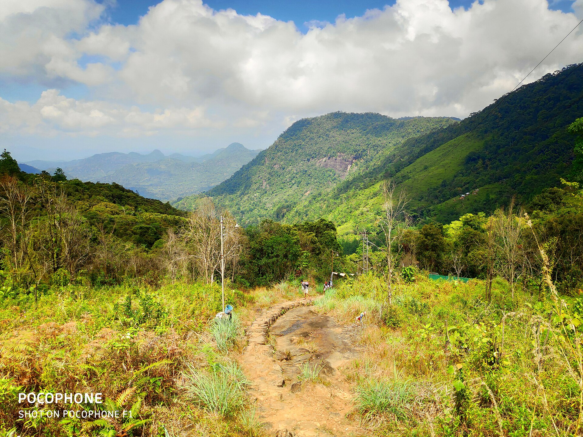 The Rathnapura road climbing into the Peak Wilderness Sanctuary toward Sri Pada, Sri Lanka