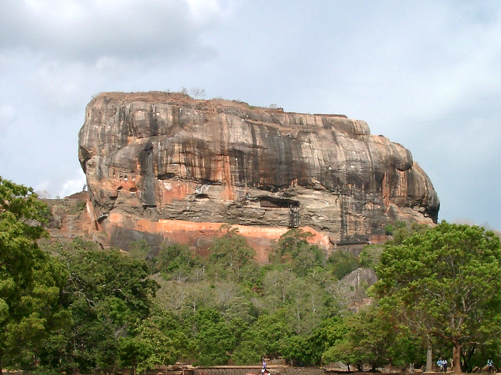 Sigiriya Rock Fortress rising above the central plains of Sri Lanka