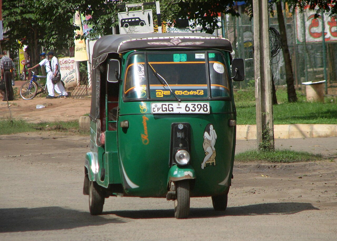 A tuk-tuk in Sri Lanka — agreeing the fare upfront is the single best protection against overcharging